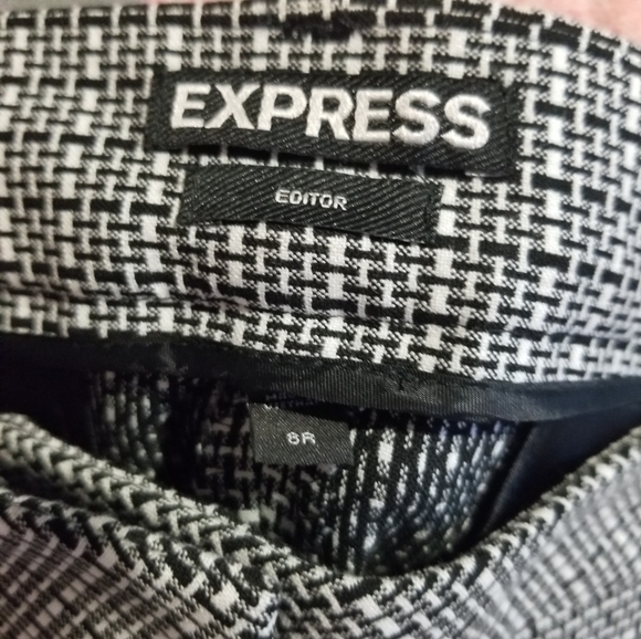 Express Editor Plaid Print Pants - Picture 6 of 10